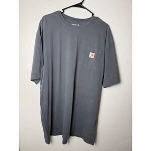 Carhartt Loose Fit Pocket T-Shirt Mens XL Tall Gray Short Sleeve Work Tee K87